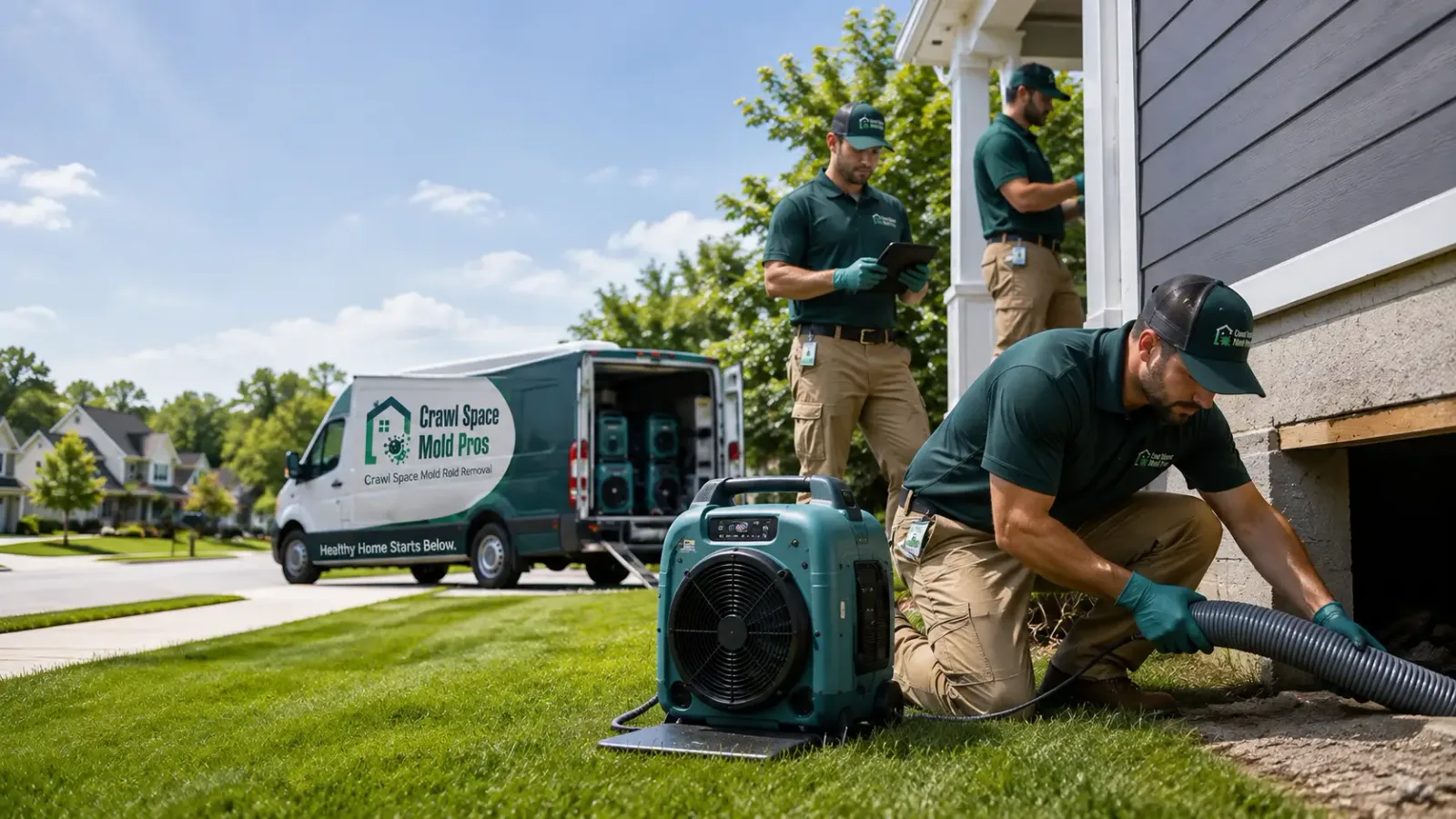 Crawl Space Mold Removal in Danforth, IL